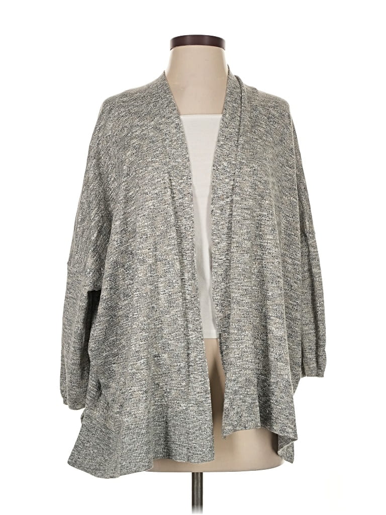 Pre-owned Ann Taylor Loft Cardigan Sweater In Gray