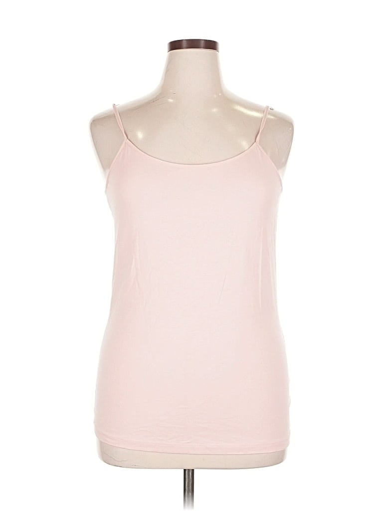 Pre-owned Time And Tru Tank Top Pink Halter Neckline Tops