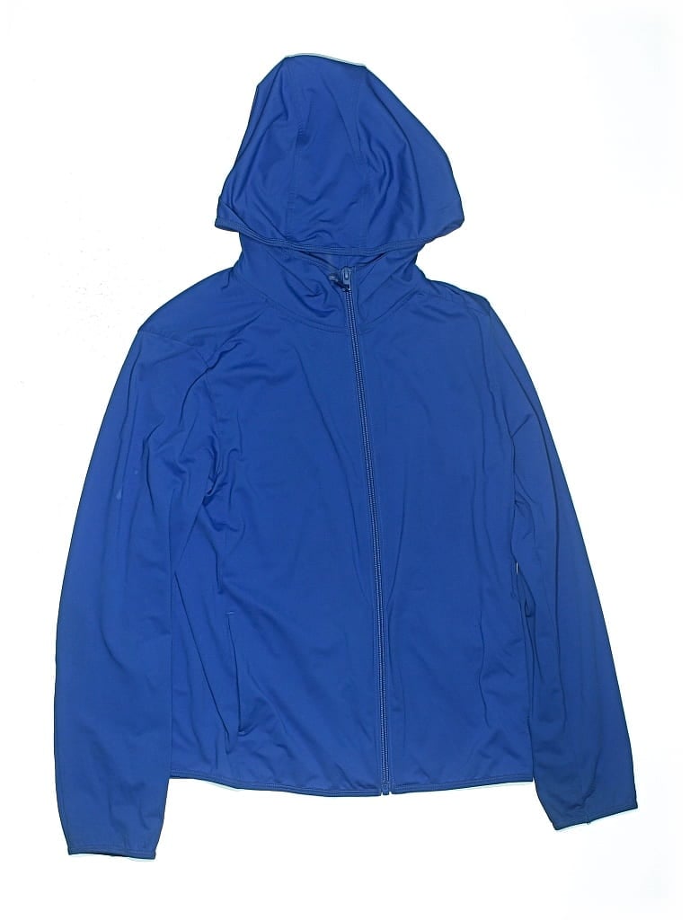 Pre-owned Uniqlo Kids' Windbreaker Jacket In Blue