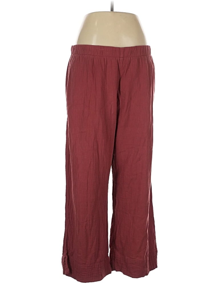 Pre-owned Coldwater Creek Casual Pants In Burgundy