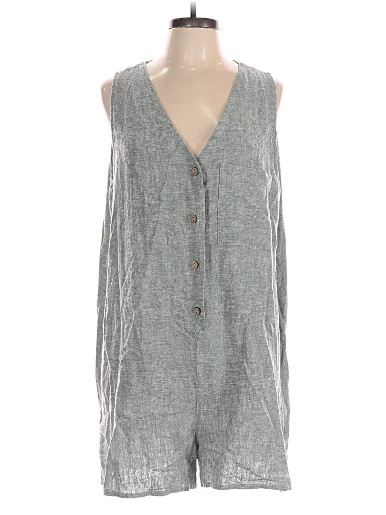 Pre-owned Rylee + Cru Romper In Gray