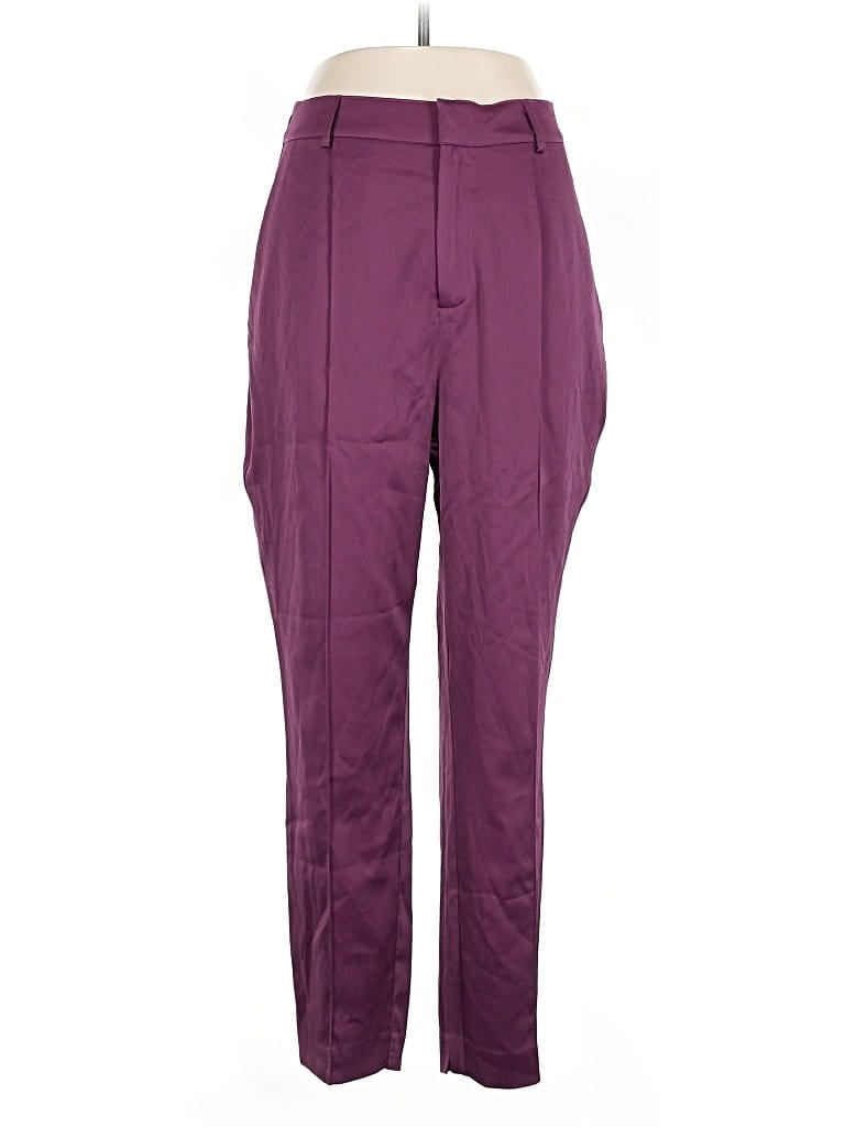 Pre-owned Just Fab Dress Pants In Purple