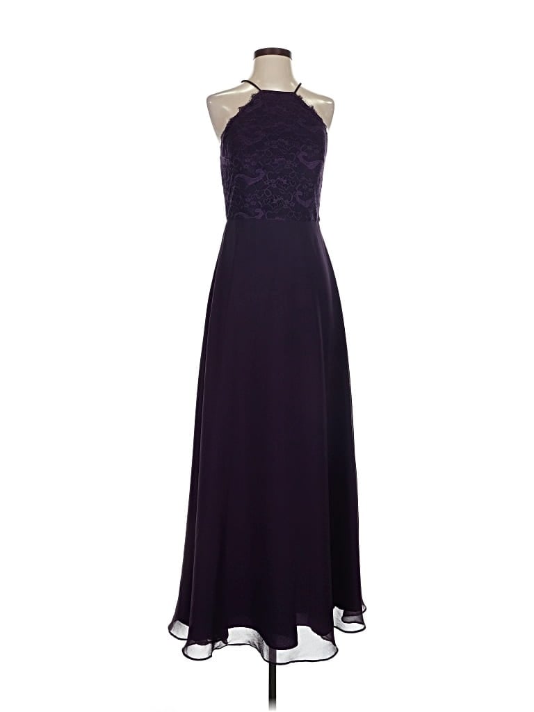 Pre-owned Hayley Paige Occasions Cocktail Dress In Purple
