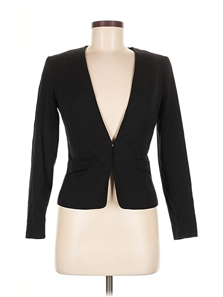 Pre-owned H&m Blazer Jacket In Black