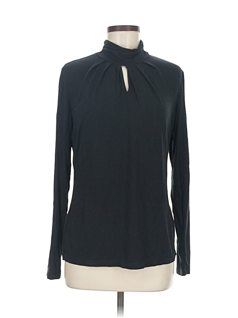 Pre-owned Tribal Long Sleeve Turtleneck In Black