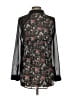 Frenchi 100% Polyester Black Long Sleeve Blouse Size S - photo 2
