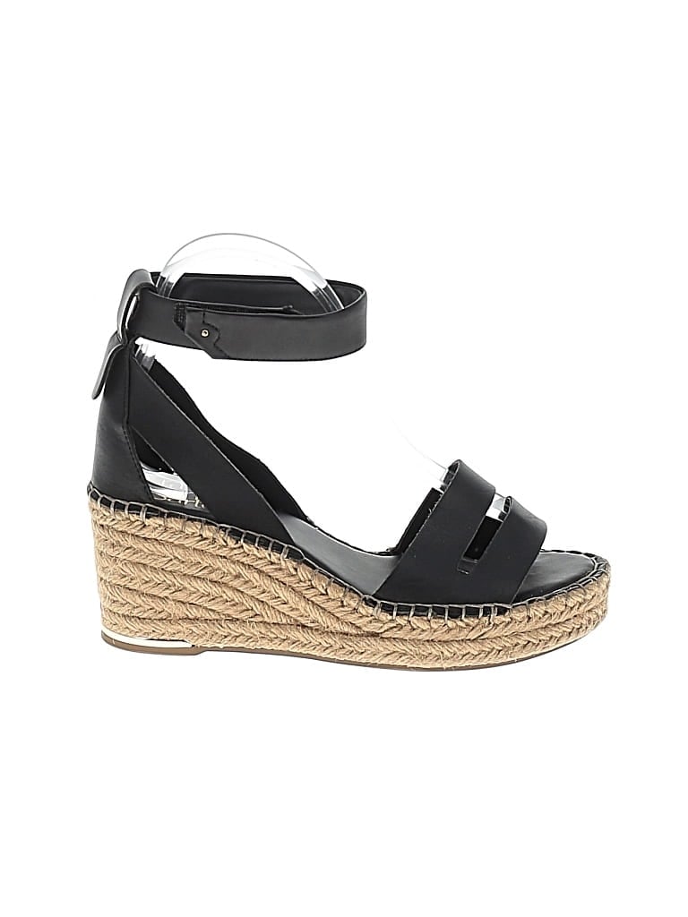 Pre-owned Franco Sarto Wedges In Black