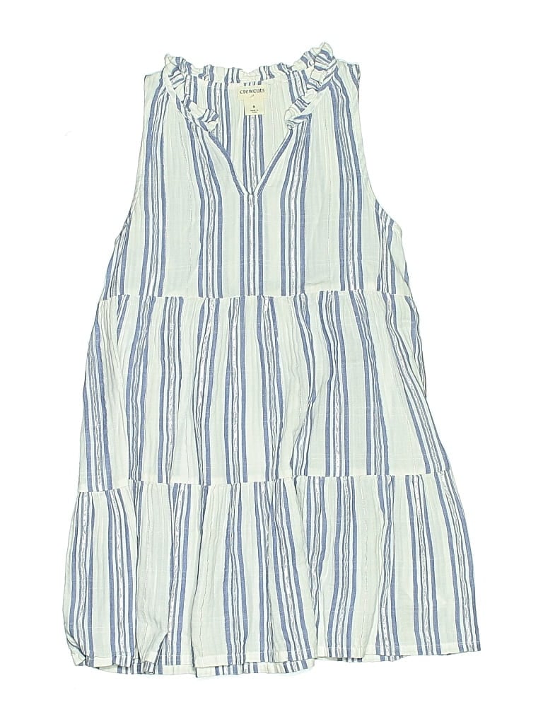 Pre-owned Crewcuts Outlet Kids' Dress In Blue