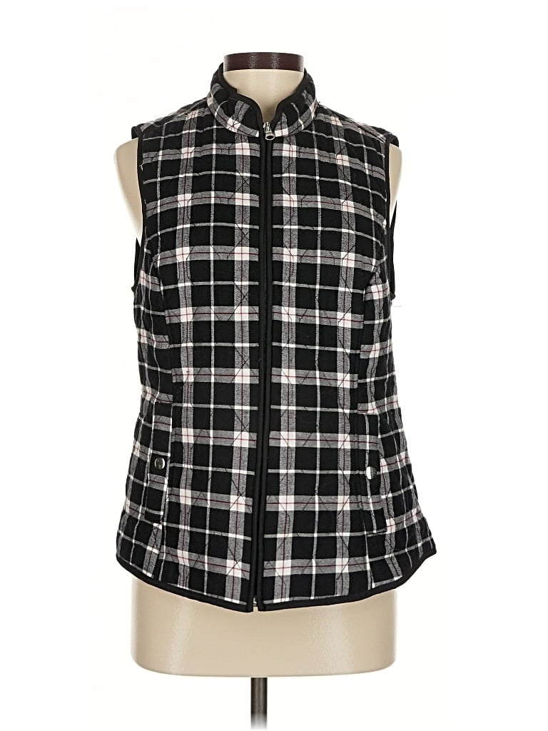 Pre-owned Croft & Barrow Vest In Black