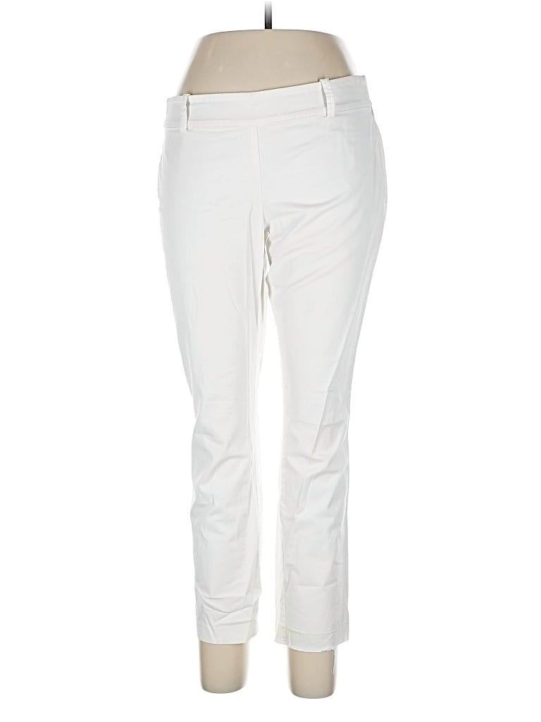 Pre-owned Ann Taylor Casual Pants In White