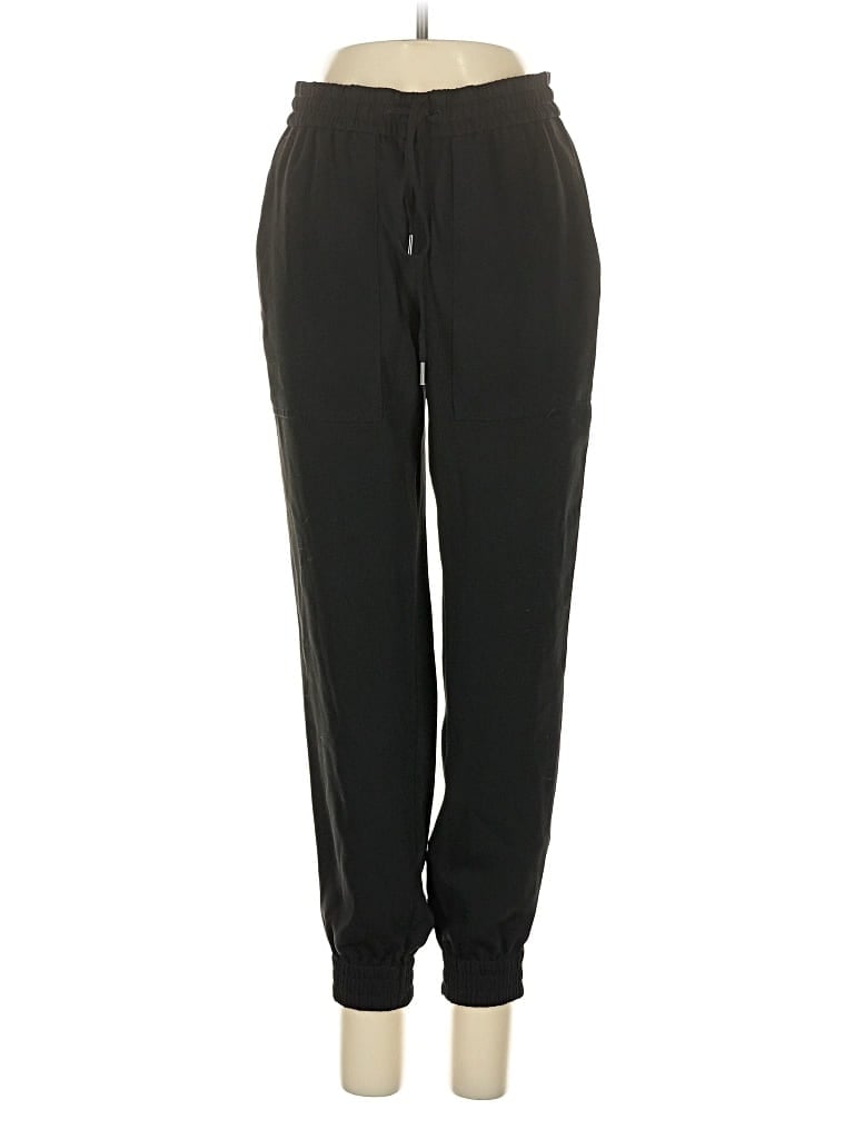 Pre-owned Ann Taylor Track Pants In Black