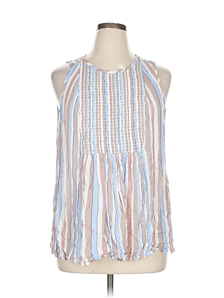 Pre-owned Torrid Sleeveless Blouse In Blue