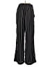 H&M 100% Polyester Stripes Black Casual Pants Size 8 - photo 2