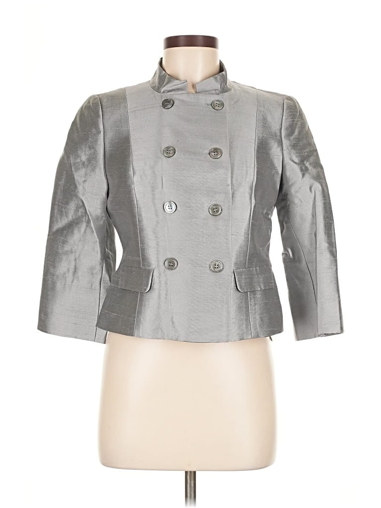 Pre-owned Talbots Cardigan Sweater In Silver