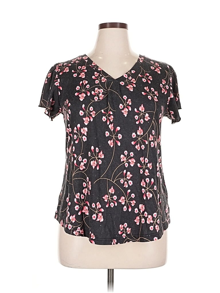 Pre-owned Unbranded Short Sleeve T-shirt In Black