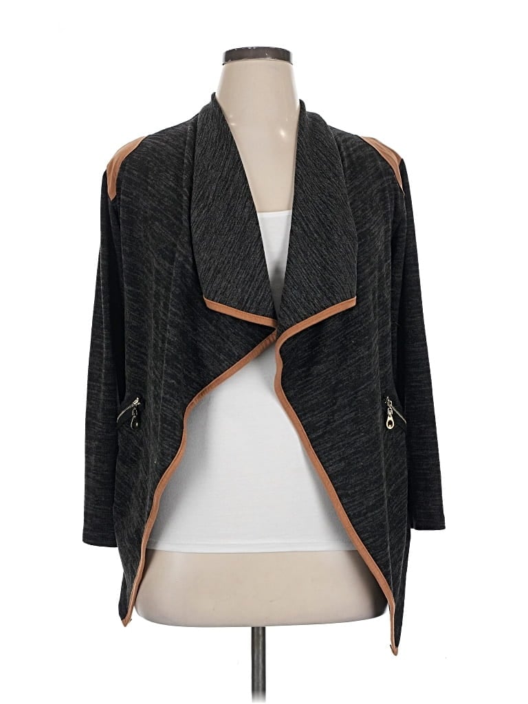 Pre-owned Made In Italy Cardigan Sweater In Black