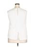 Pale Sky White Sleeveless Blouse Size 2X - photo 2