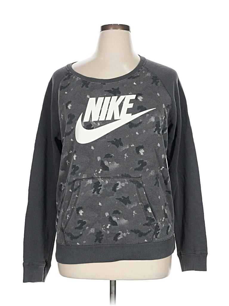 Pre-owned Nike Sweatshirt In Gray