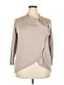 Joan Vass Gray Cardigan Size 0X - photo 1