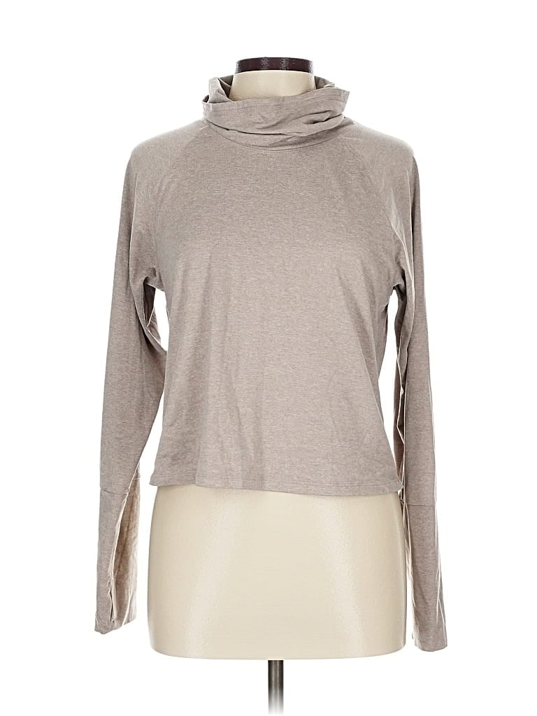 Pre-owned Marika Long Sleeve Turtleneck In Gray