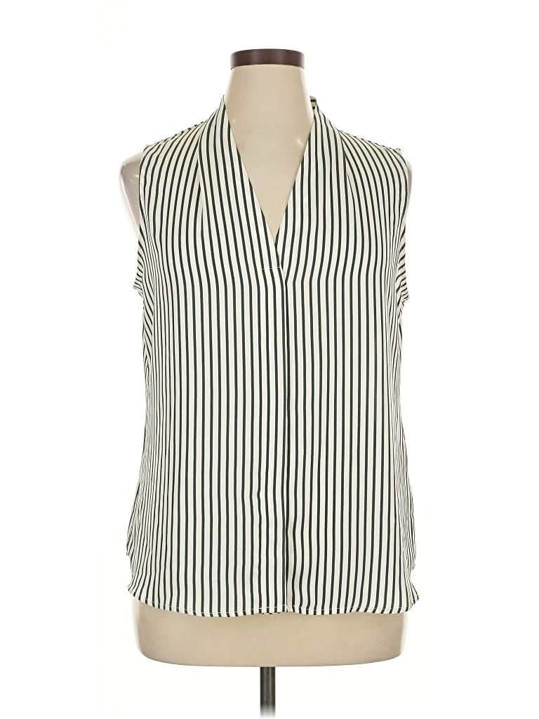 Pre-owned Nordstrom Rack Sleeveless Blouse In White