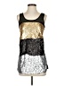 Upson Downes 100% Polyester Silver Sleeveless Top Size XS - photo 1