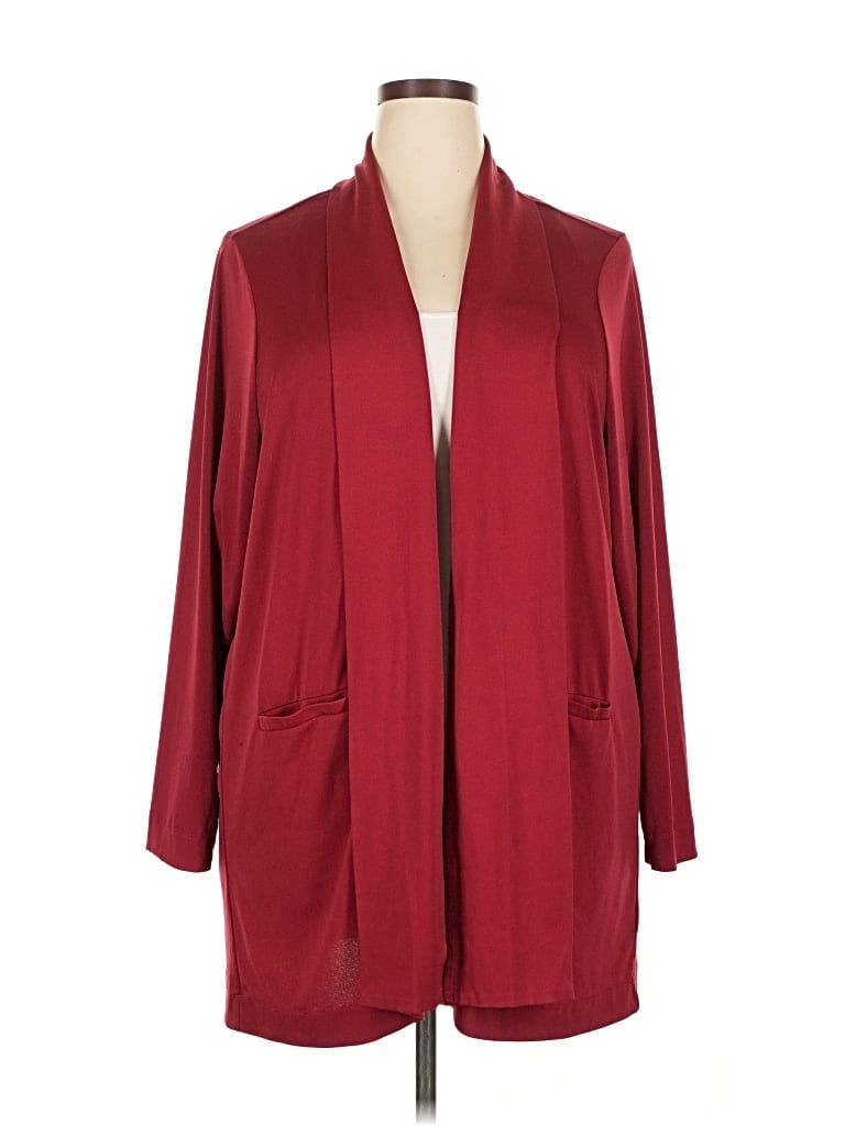 Pre-owned Torrid Cardigan Sweater In Burgundy