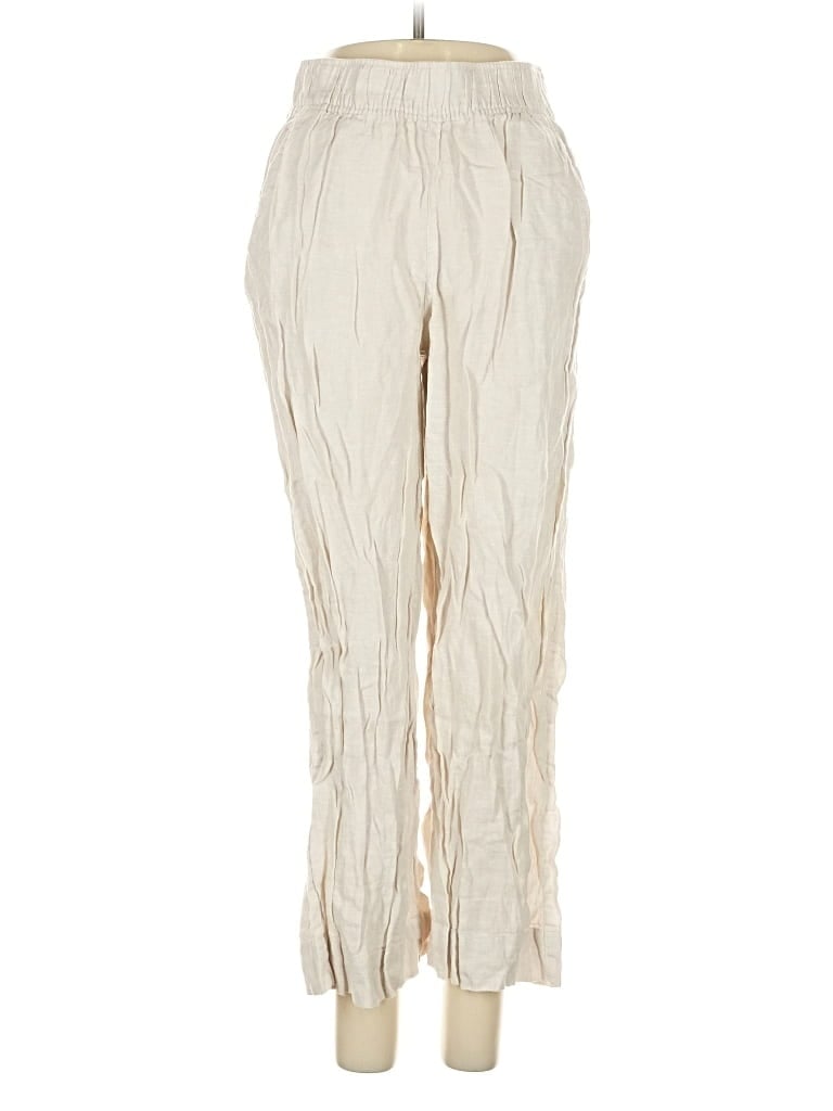 Pre-owned Tahari Linen Pants In White