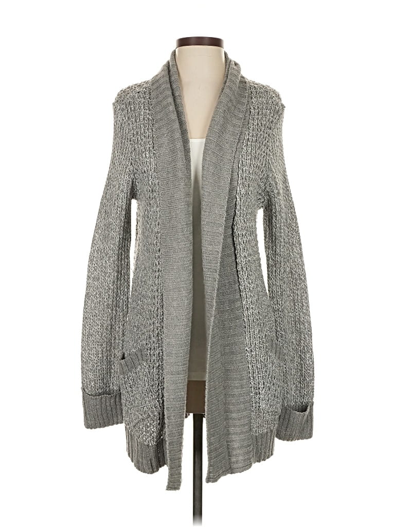 Pre-owned Quinn Cardigan Sweater In Gray