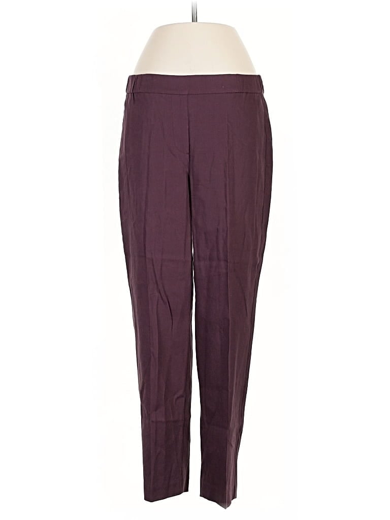 Pre-owned Jjill Dress Pants In Burgundy