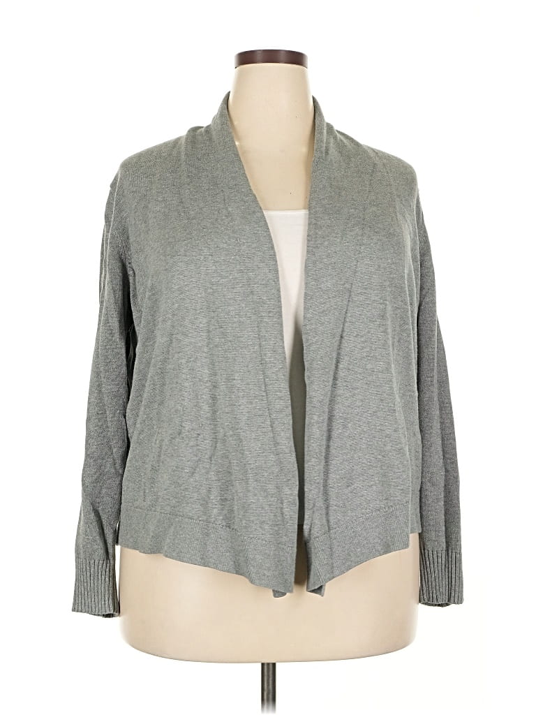 Pre-owned Remade Cardigan Sweater In Gray