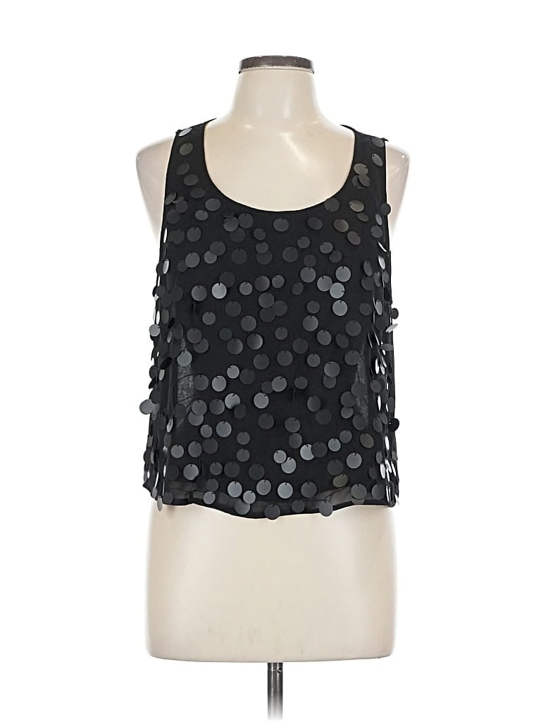 Pre-owned Xxi Sleeveless Blouse In Black