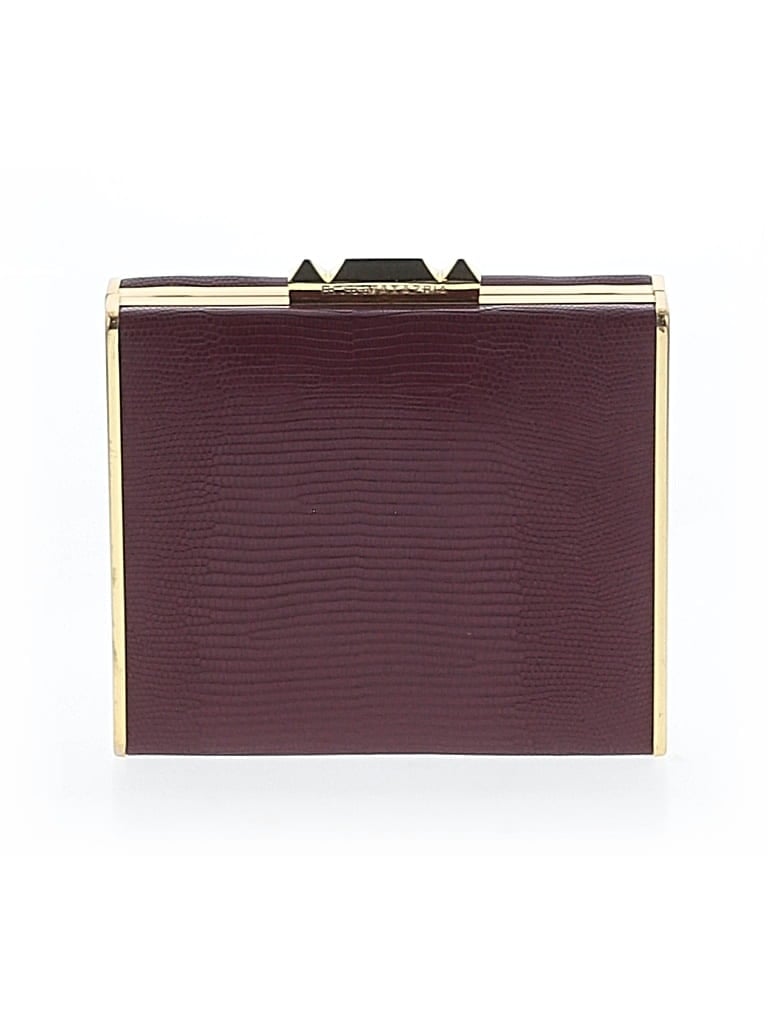 Pre-owned Bcbgmaxazria Clutch In Burgundy