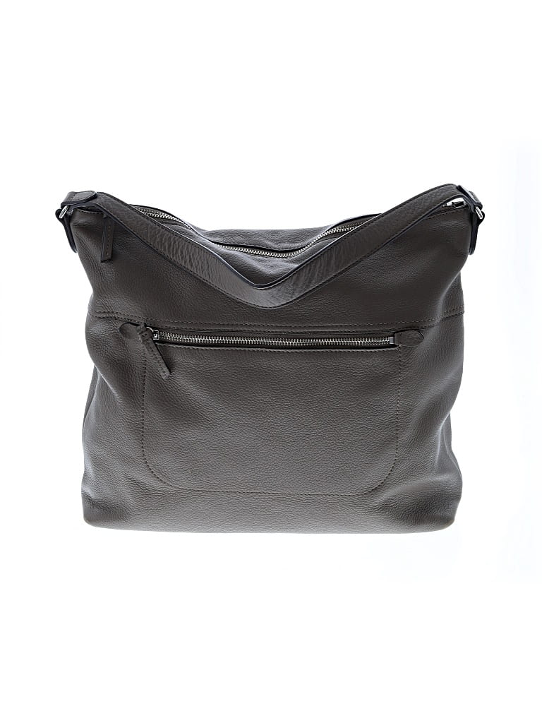 Pre-owned Vince Camuto Leather Shoulder Bag In Brown