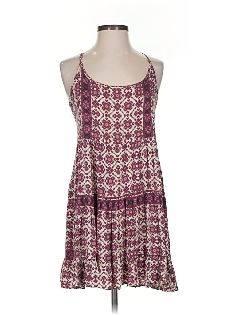 Pre-owned Brandy Melville Sleeveless Top Burgundy Halter Neckline Tops