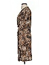 Anne Klein Animal Print Brown Cocktail Dress Size 4 - photo 5