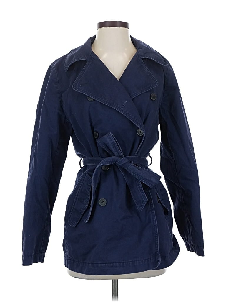 Pre-owned Gap Trenchcoat In Blue