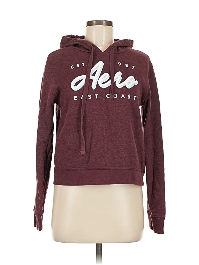 Pre-owned Aéropostale Sweatshirt In Burgundy
