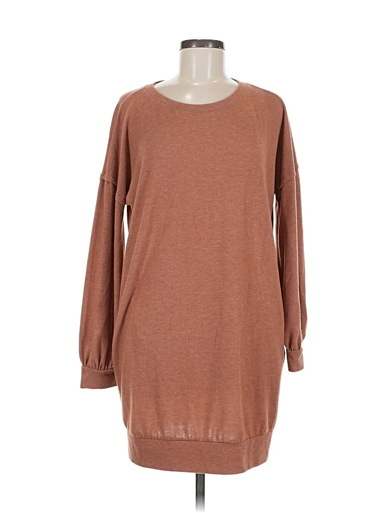 Pre-owned Vici Casual Dress In Brown