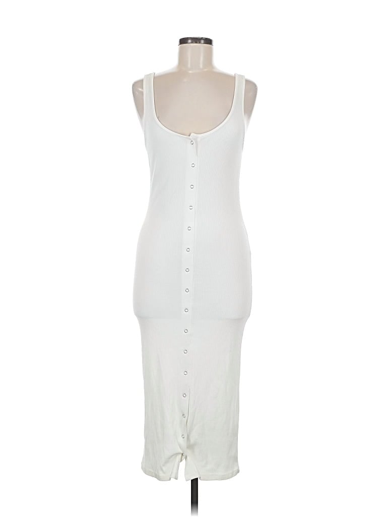 Pre-owned H&m Casual Dress In White