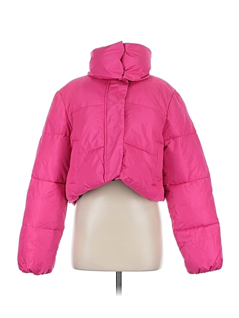 Pre-owned Unreal Fur Snow Jacket In Pink