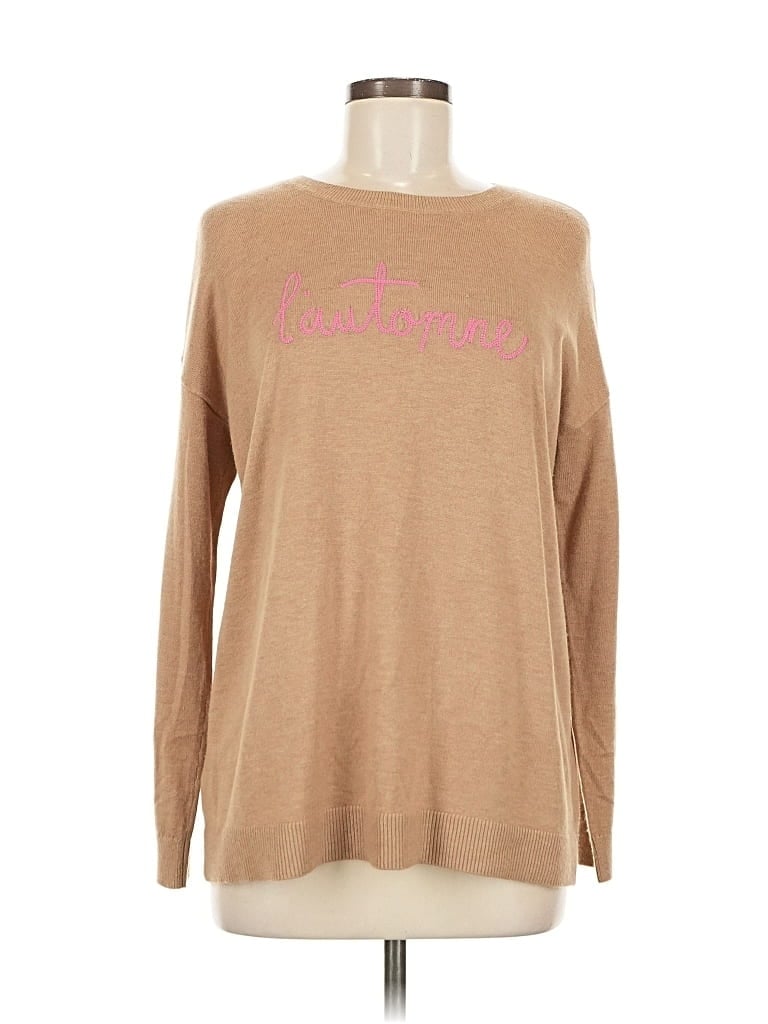 Pre-owned Ann Taylor Loft Pullover Sweater In Brown