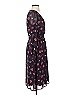 Express 100% Polyester Paisley Burgundy Cocktail Dress Size XS - photo 4