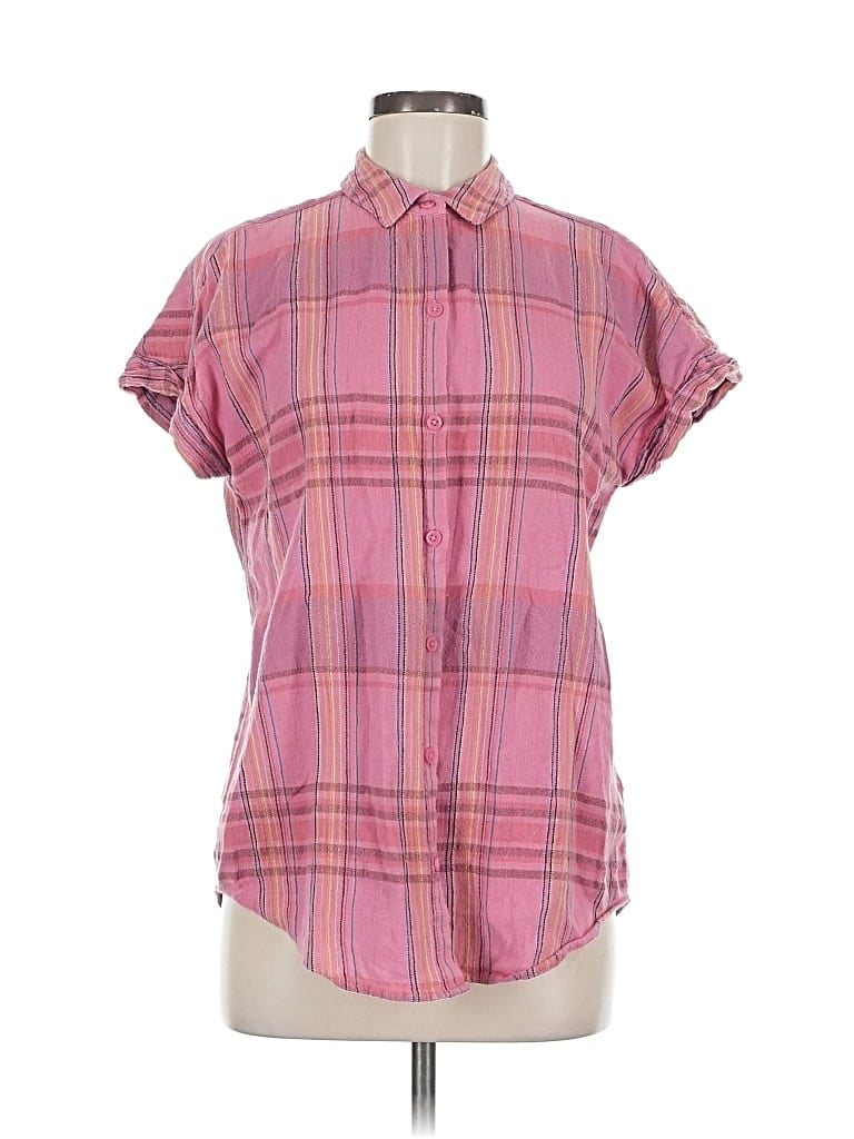 Pre-owned Beachlunchlounge Short Sleeve Blouse In Pink