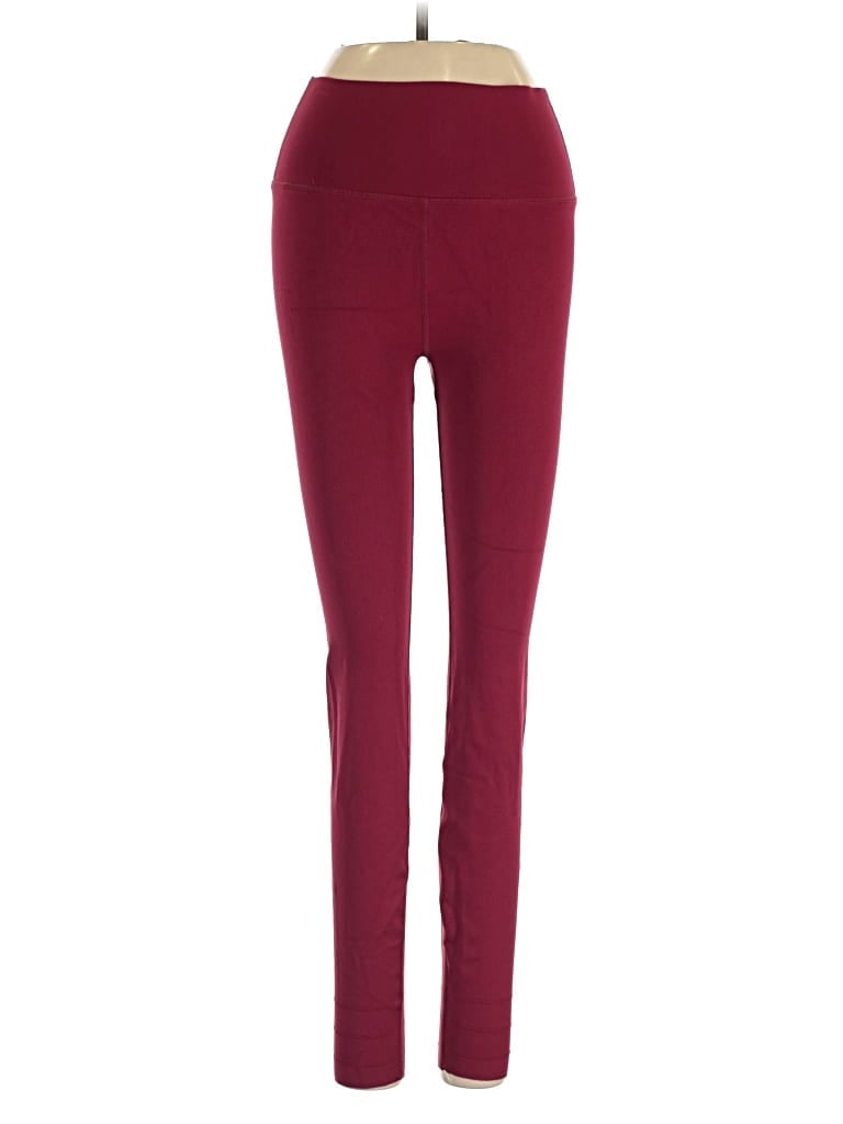Pre-owned Fabletics Active Pants In Burgundy