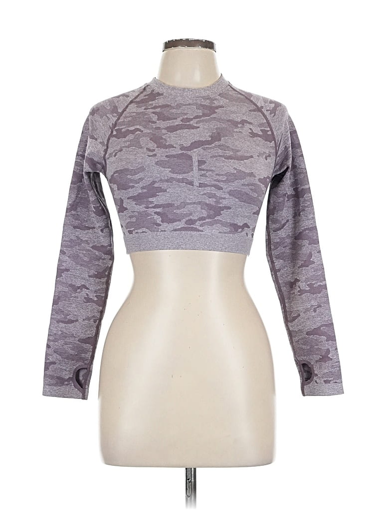 Pre-owned Unbranded 3/4 Sleeve T-shirt In Gray