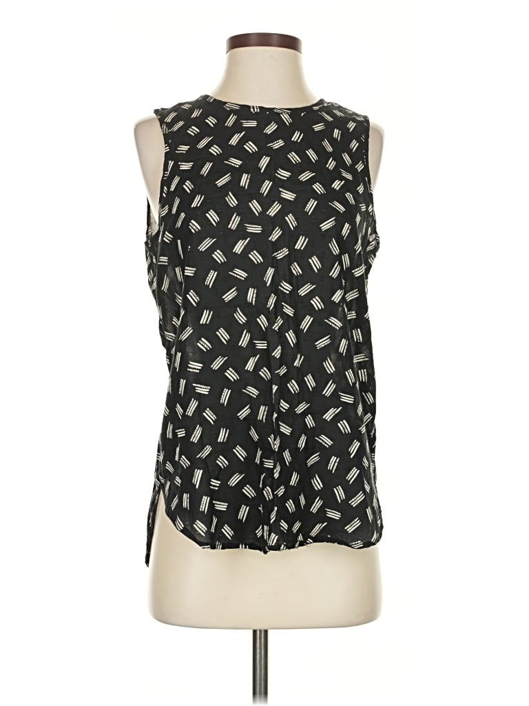 Pre-owned Lucky Brand Sleeveless Blouse In Black