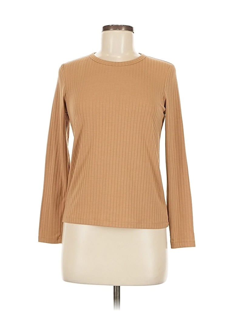 Pre-owned Banana Republic Factory Store Long Sleeve T-shirt In Brown