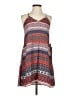 Collective Concepts 100% Polyester Print Red Casual Dress Size XS - photo 1