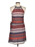Collective Concepts 100% Polyester Print Red Casual Dress Size XS - photo 2